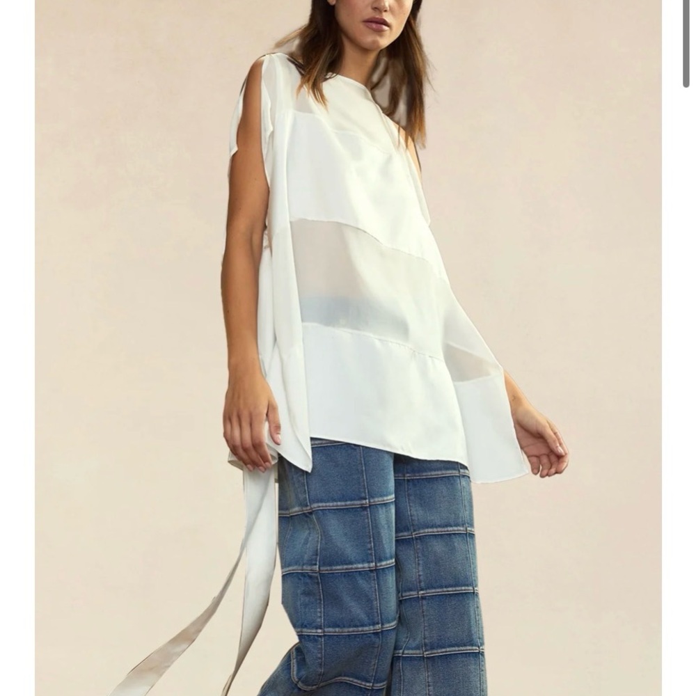 NWT windswept silk blouse